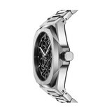 D1 MILANO Mod. SKELETON AUTOMATIC SILVER