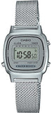 CASIO VINTAGE GENT SILVER MESH