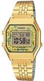 CASIO VINTAGE LADY GOLD FLOWERS